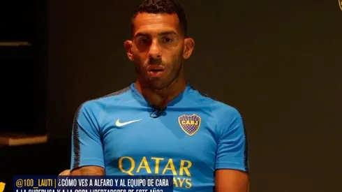 Tevez en diálogo con el canal oficial de Boca.