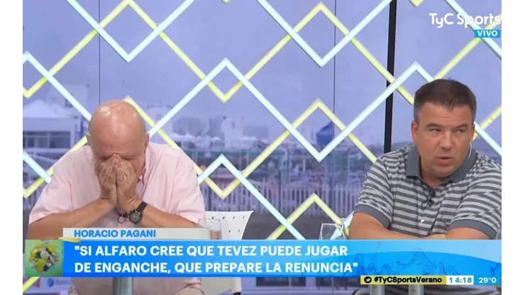 A Pagani le dijeron que Alfaro quiere a Tevez de enganche y explotó en vivo