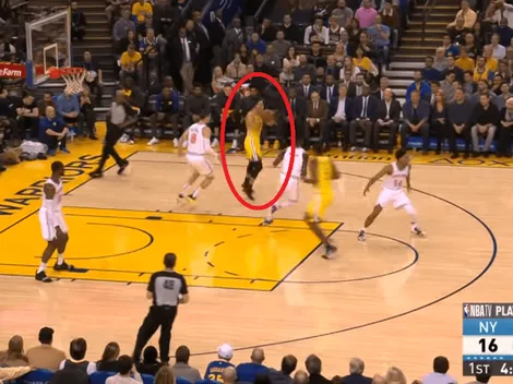 ¡Maestro! Robo y asistencia sin ver de Stephen Curry