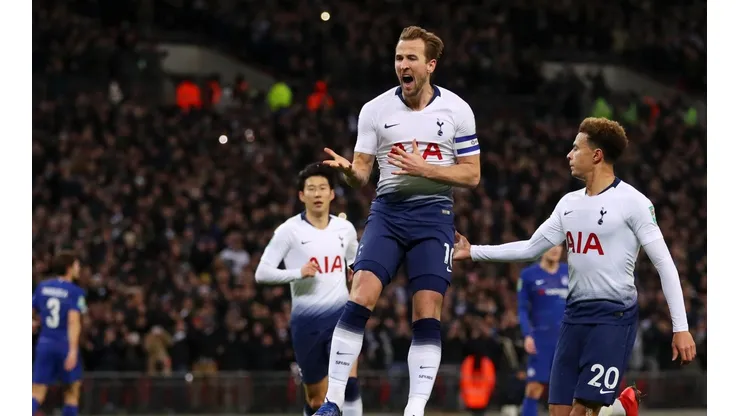 Kane anotó el gol de la victoria para el Tottenham