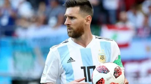 Messi en su último partido en la Selección Argentina.