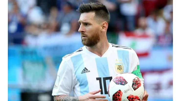 Messi en su último partido en la Selección Argentina.