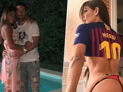 Antonella Roccuzzo se va a enojar: Miss Bum Bum no para de mostrar el tatuaje de Messi