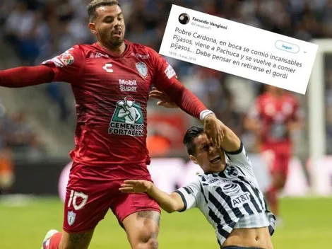 El hermano de Vangioni liquidó a Cardona en Twitter