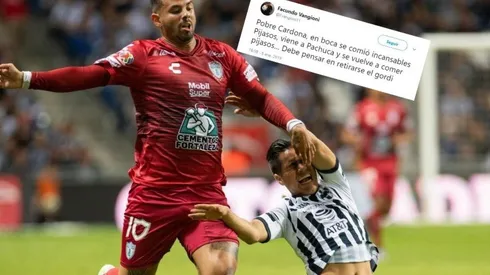 El hermano de Vangioni liquidó a Cardona en Twitter