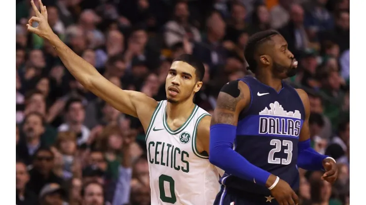 Jayson Tatum y Wesley Matthews (Foto: Getty)