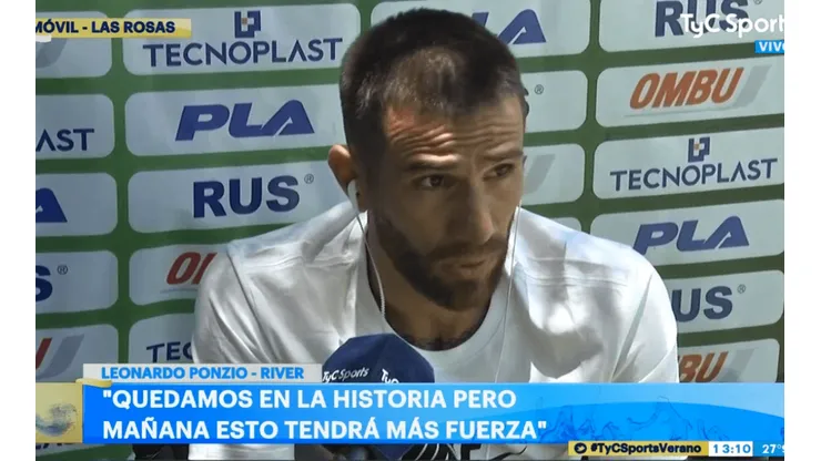 Lo que todo River esperaba: Ponzio se refirió a las posibilidades de un retiro