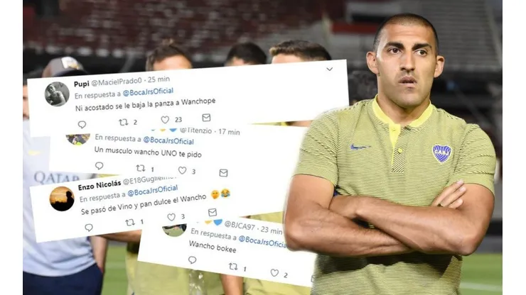 Todos se burlan de Wanchope por una foto que subió Boca a Twitter