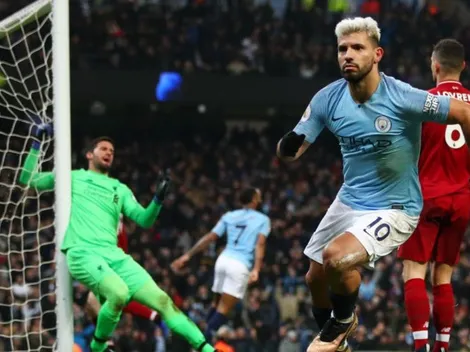 Él está en 2020: Agüero anticipó a Lovren y metió un bombazo de zurda para el 1 a 0 del City