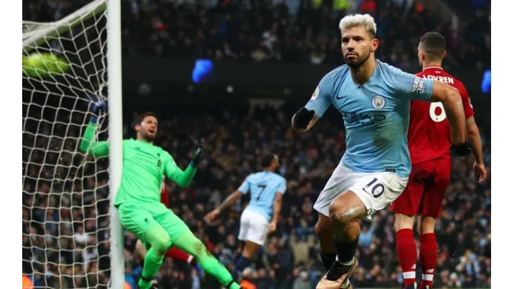 Golazo de Agüero ante Allison.