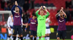 LAS CARAS DE LA HISTORIA. Piqué y Messi, con 31 años, son de los más experimentados del Barcelona (Foto: Getty).