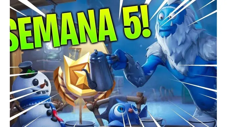 Donde encontrar la estrella de batalla oculta de Fortnite de la temporada 7, semana 5