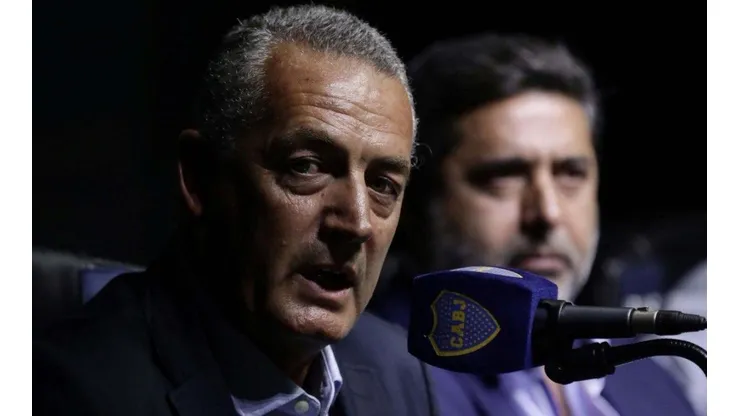 LA NUEVA ERA. Gustavo Alfaro durante la conferencia de prensa en su presentación en Boca.