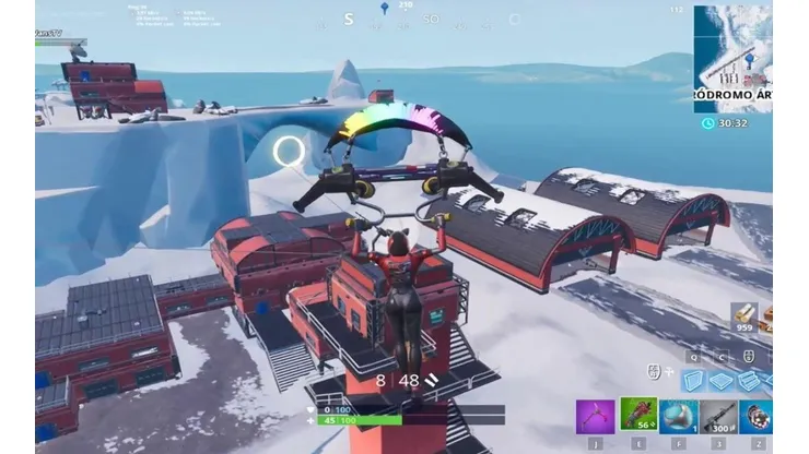 Baila en lo alto de una torre de agua, guardabosques y control aéreo en Fortnite
