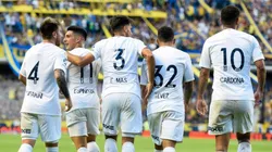 SU ÚLTIMO GRITO. Cristian Espinoza celebra su gol ante Patronato (Foto: Getty).