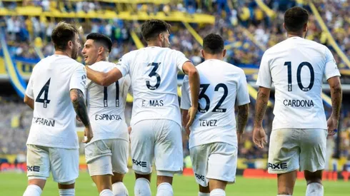 SU ÚLTIMO GRITO. Cristian Espinoza celebra su gol ante Patronato (Foto: Getty).