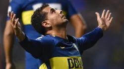 DE AZUL Y ORO. Edwin Cardona festeja uno de sus goles con Boca (Foto: Getty).