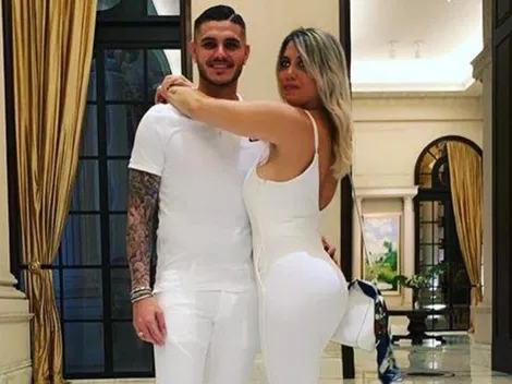 Wanda Nara y Mauro Icardi se vistieron todo de blanco para recibir al 2019