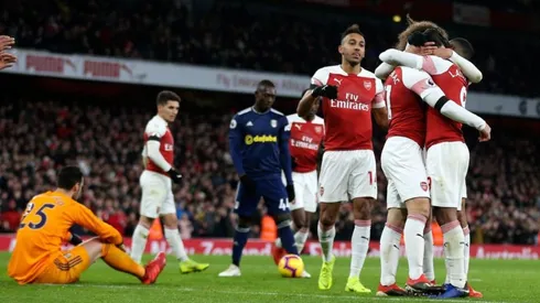 Arsenal ganó en el primer partido del año.