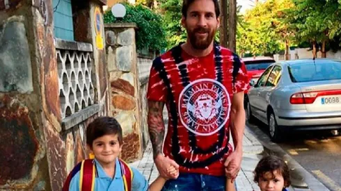 Lionel Messi, en familia.