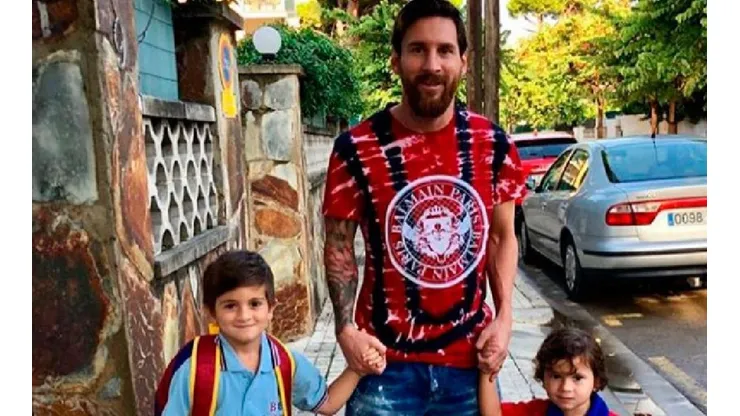 Lionel Messi, en familia.