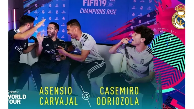Después de ganar el Mundial de Clubes, los jugadores del Real Madrid se relajan jugando al FIFA 19