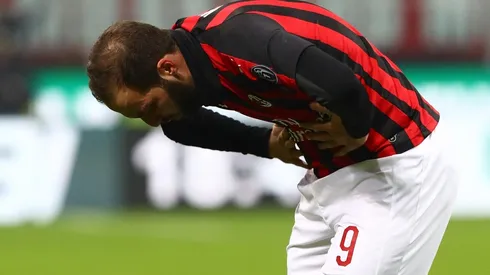 Gonzalo Higuaín se sacó la mufa.