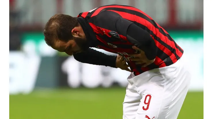 Gonzalo Higuaín se sacó la mufa.
