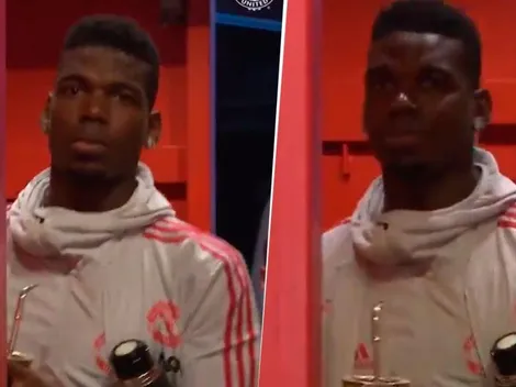 Más argentino que el dulce de leche: Pogba entró a Old Trafford tomando mate