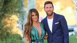 Lionel Messi junto a Antonella Roccuzzo.