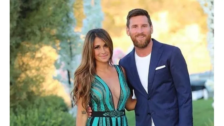 Lionel Messi junto a Antonella Roccuzzo.