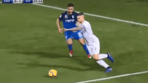 Icardi buscó a asistir a Lautaro Martínez ¡con una rabona!