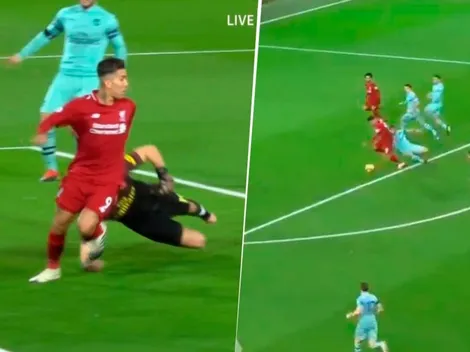 Firmino entró desnudo a Anfield y le dio vuelta el partido al Arsenal en 2 minutos