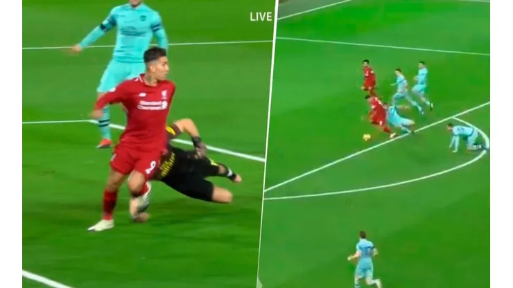 Firmino firmó el doblete para que su equipo diera vuelta el marcador.