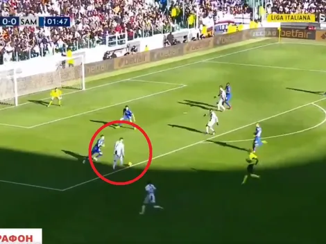 Cristiano controló perfecto, enganchó y clavó un golazo para Juventus