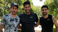 Pablo Pérez se juntó con varios ex Newell's y la reacción de los hinchas de Boca fue única