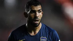 Carlos Tevez con la camiseta de Boca.