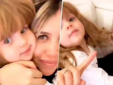 Wanda Nara se filmó haciendo que su hija la elija a ella antes que a Mauro Icardi