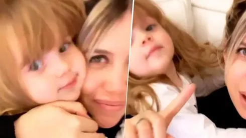 Wanda Nara se filmó haciendo que su hija la elija a ella antes que a Mauro Icardi