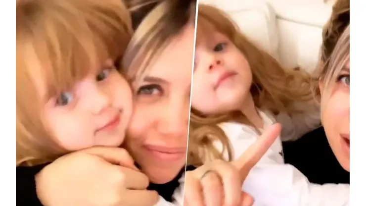Wanda Nara se filmó haciendo que su hija la elija a ella antes que a Mauro Icardi