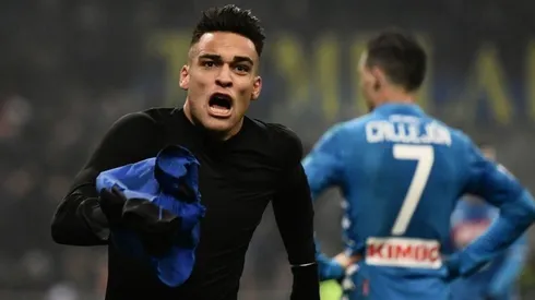GRITALO, LAUTARO. Así se desahogó Martínez después del 1-0 para Inter ante Napoli.