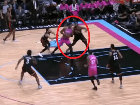 Hassan Whiteside pone a Serge Ibaka en un póster con la volcada de la noche