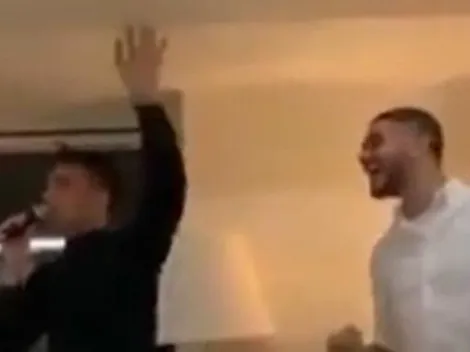 Para que disfruten Wanda y Agustina: Mauro y Lautaro festejaron navidad cantando cumbia