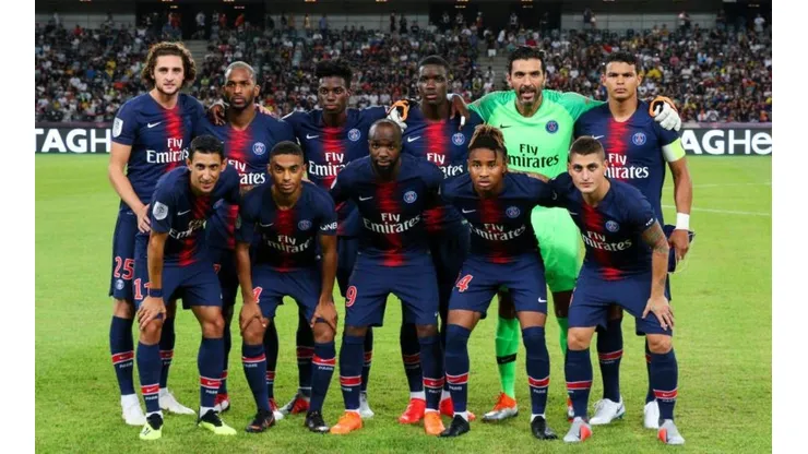 Weah en el equipo titular del PSG.