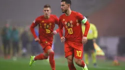 Los Hazard jugando para Bélgica.