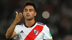 Foto de Gonzalo Martínez con la camiseta de River.