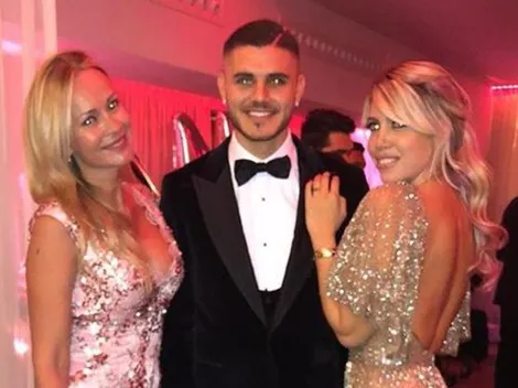Wanda Nara e Icardi también subieron la foto junto al arbolito