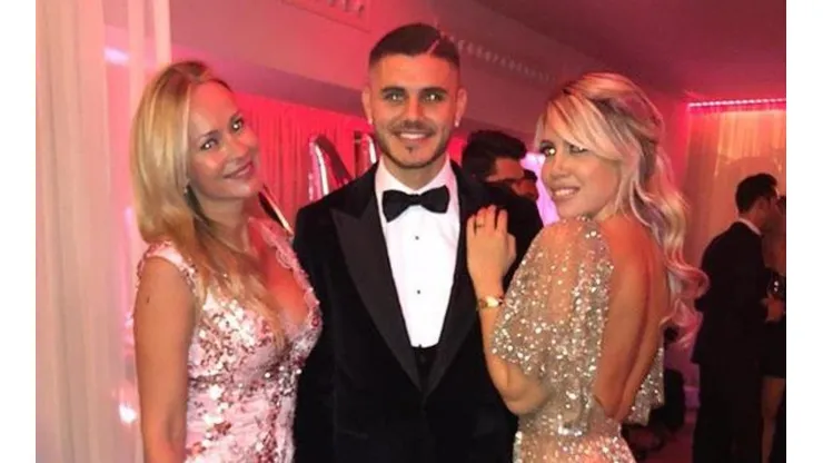Foto de Mauro Icardi con Wanda Nara.