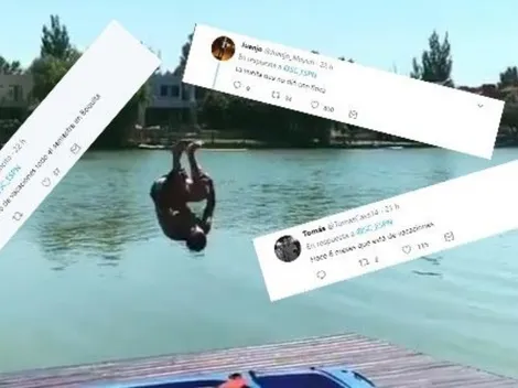 Zárate subió un video en sus vacaciones y los hinchas de River estallaron las redes burlándose