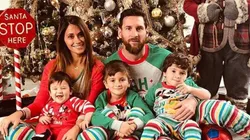 Antonella Roccuzzo y Messi vistieron a sus hijos para romperla en Navidad